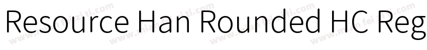 Resource Han Rounded HC Regular字体转换